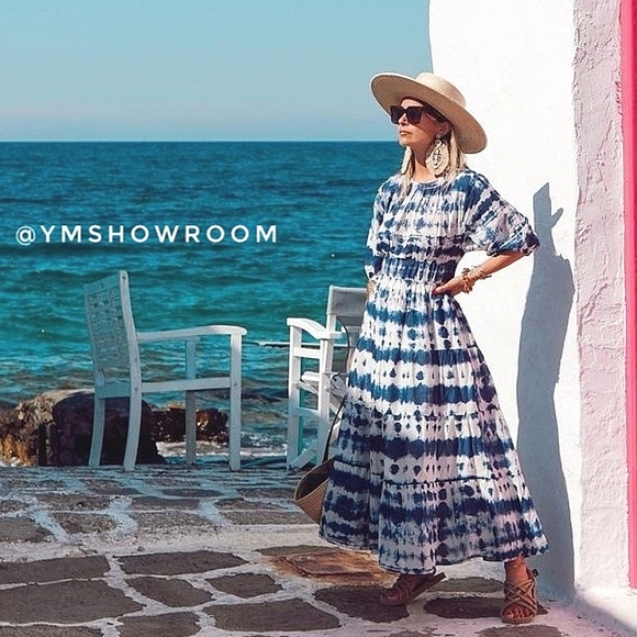 🔥Last 1🔥 MANGO Cotton Tie-dye print dress - Picture 3 of 10